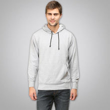 Load image into Gallery viewer, Plain grey melange Hoodie Sweatshirt -KidsFashionVilla
