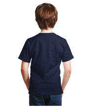 Load image into Gallery viewer, Boy Plain Navy Blue T-Shirt-KidsFashionVilla
