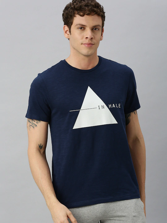 In Hale Yoga Round Neck Mens Half Sleeves T-shirt- KidsFashionVilla