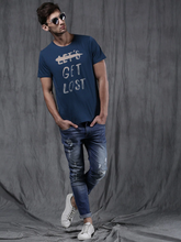 Load image into Gallery viewer, Lets Get Lost Round Neck Mens Half Sleeves T-shirt- KidsFashionVilla
