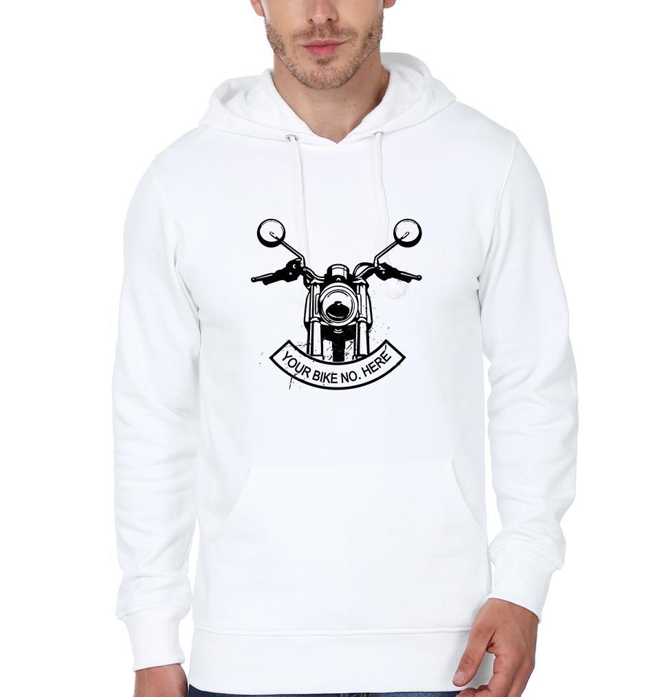 FunkyTradition Your Bike Number Here White Hoodies