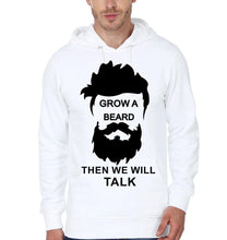 Load image into Gallery viewer, Grow beard then talk Hoodie Full sleeves-Funky Hoodies
