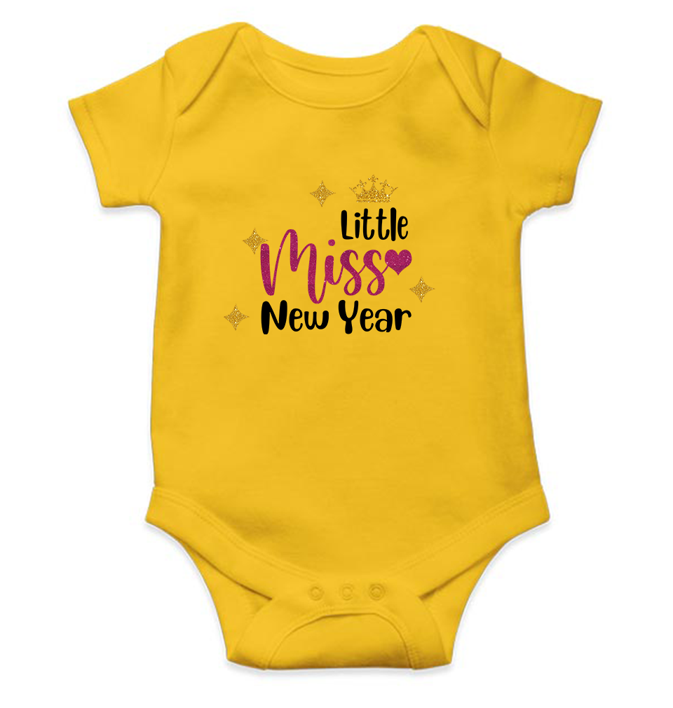 Little Miss New Year Rompers for Baby Girl- KidsFashionVilla