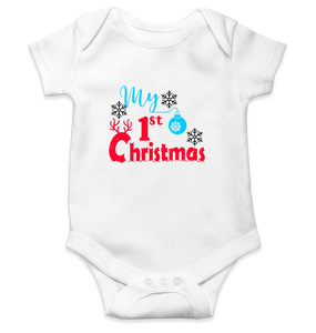 First Christmas Rompers for Baby Boy- KidsFashionVilla