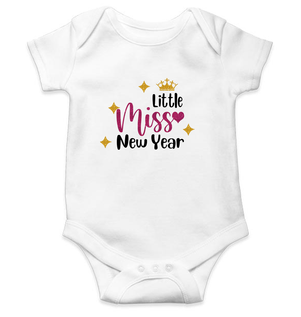 Little Miss New Year Rompers for Baby Girl- KidsFashionVilla