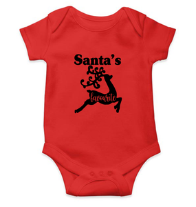 Santas Favorite Christmas Rompers for Baby Girl- KidsFashionVilla