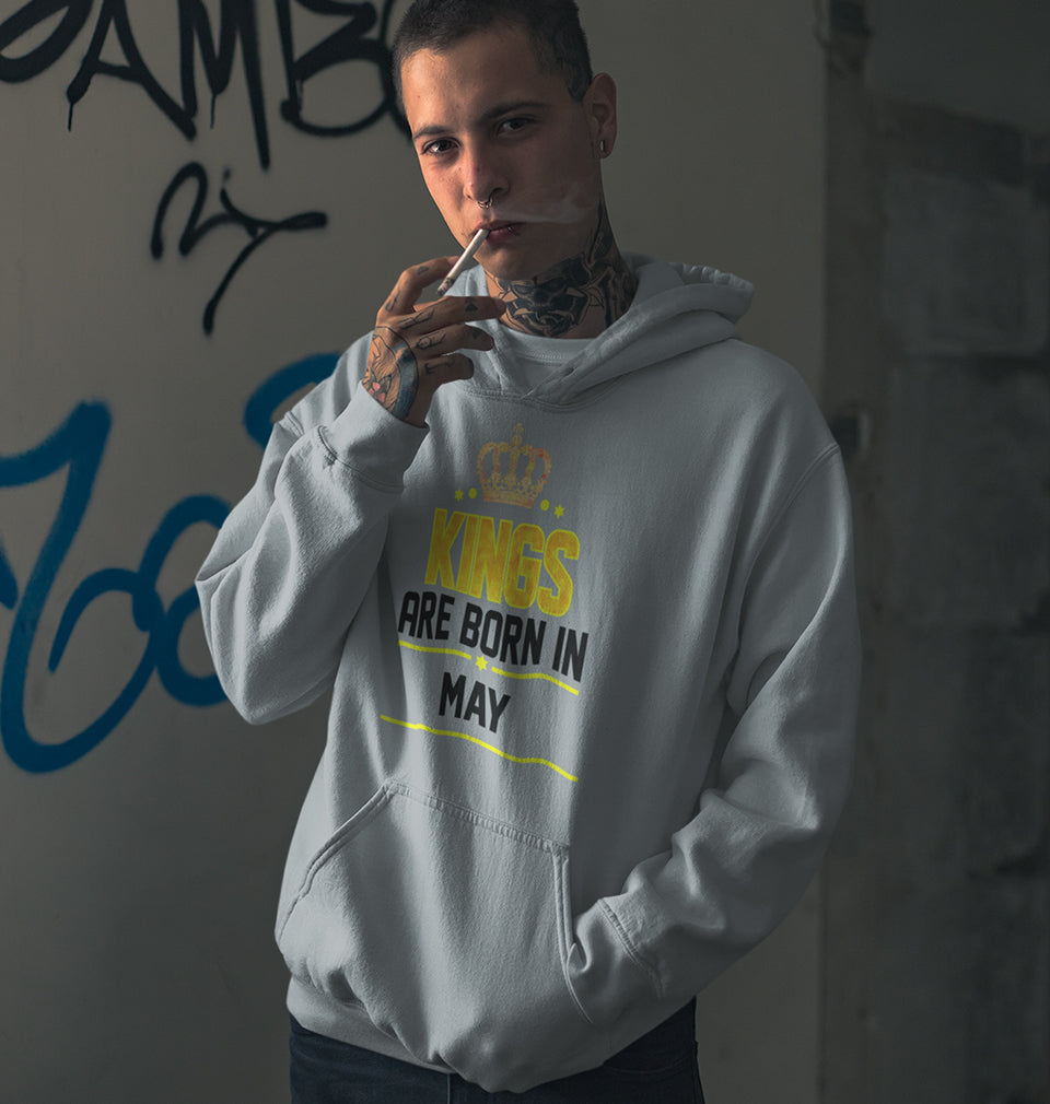 Kings Are Born In May Men Hoodies-KidsFashionVilla
