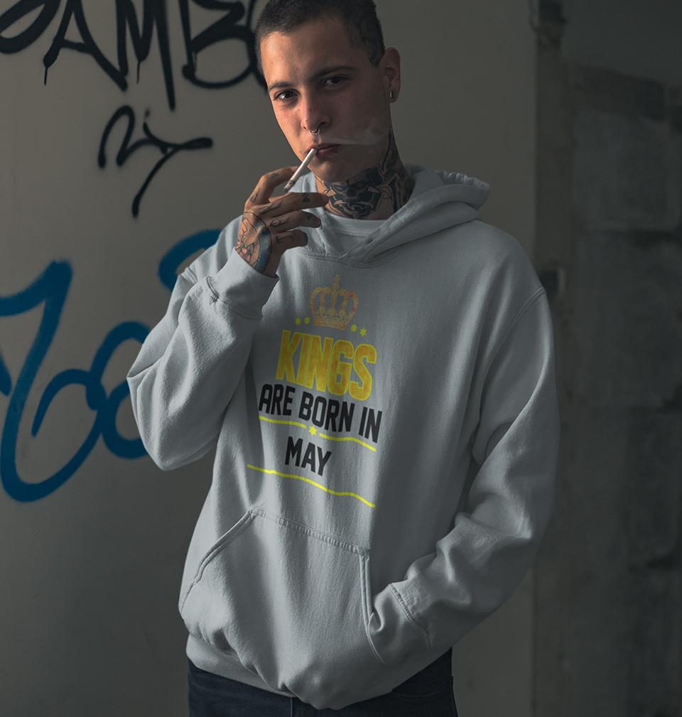 Kings Are Born In May Men Hoodie For Men-KidsFashionVilla