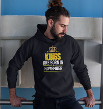 Load image into Gallery viewer, Kings Are Born In November Men Hoodies-KidsFashionVilla
