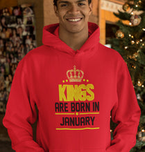 Load image into Gallery viewer, Kings Are Born In January Men Hoodies-KidsFashionVilla
