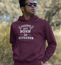 Load image into Gallery viewer, Legends are Born in November Men Hoodies-KidsFashionVilla
