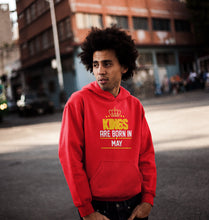 Load image into Gallery viewer, Kings Are Born In May Men Hoodies-KidsFashionVilla
