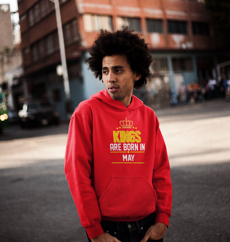Kings Are Born In May Men Hoodies-KidsFashionVilla