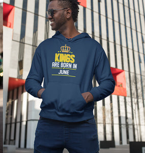 Kings Are Born In June Men Hoodies-KidsFashionVilla