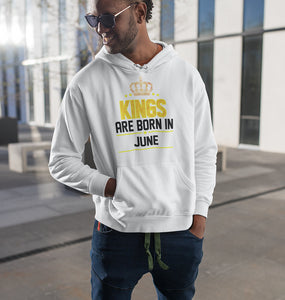 Kings Are Born In June Men Hoodies-KidsFashionVilla