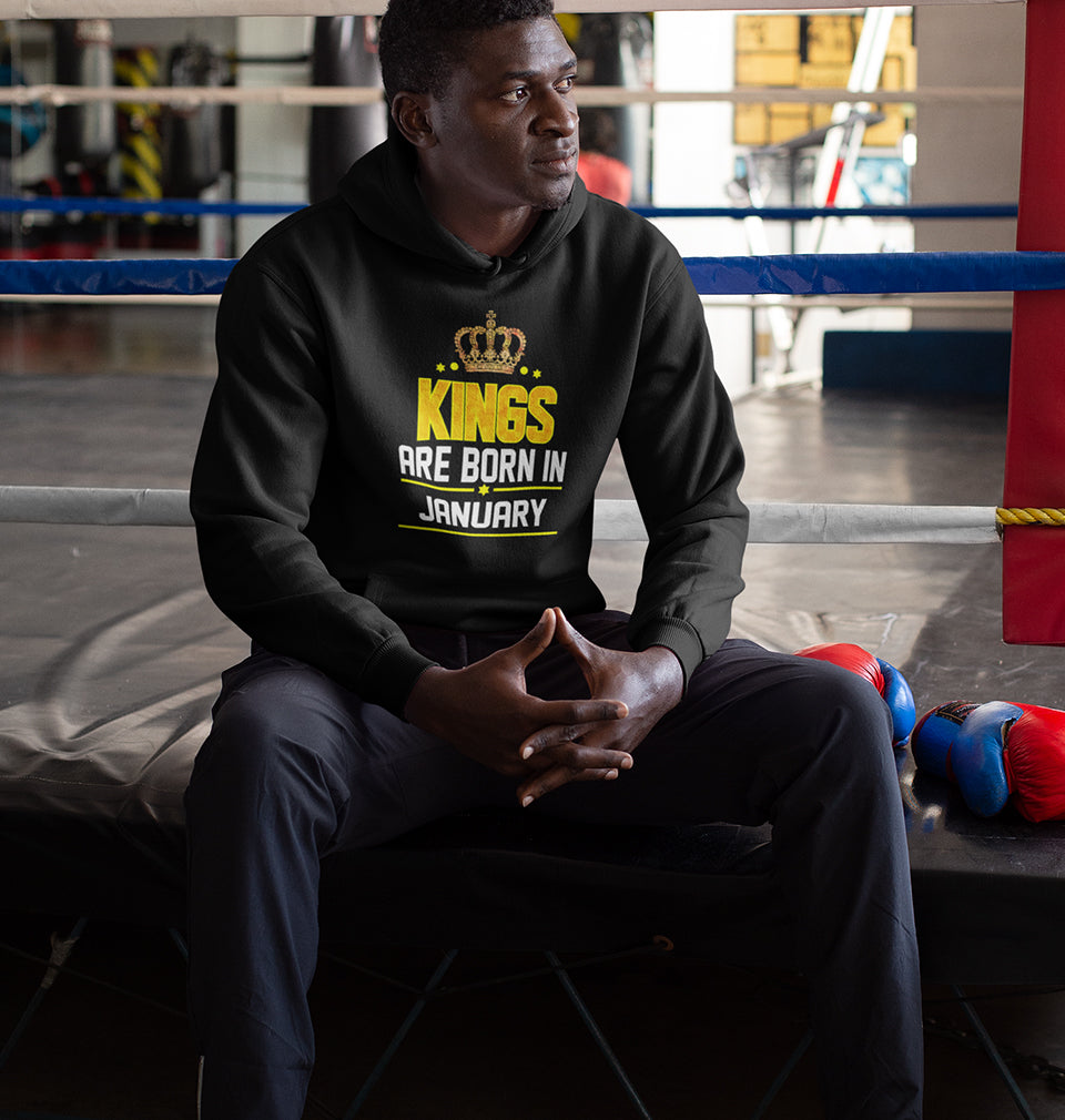 Kings Are Born In January Men Hoodies-KidsFashionVilla
