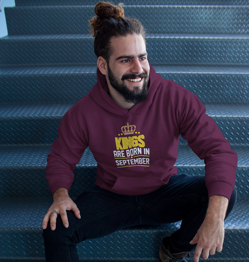 Kings Are Born In September Men Hoodies-KidsFashionVilla