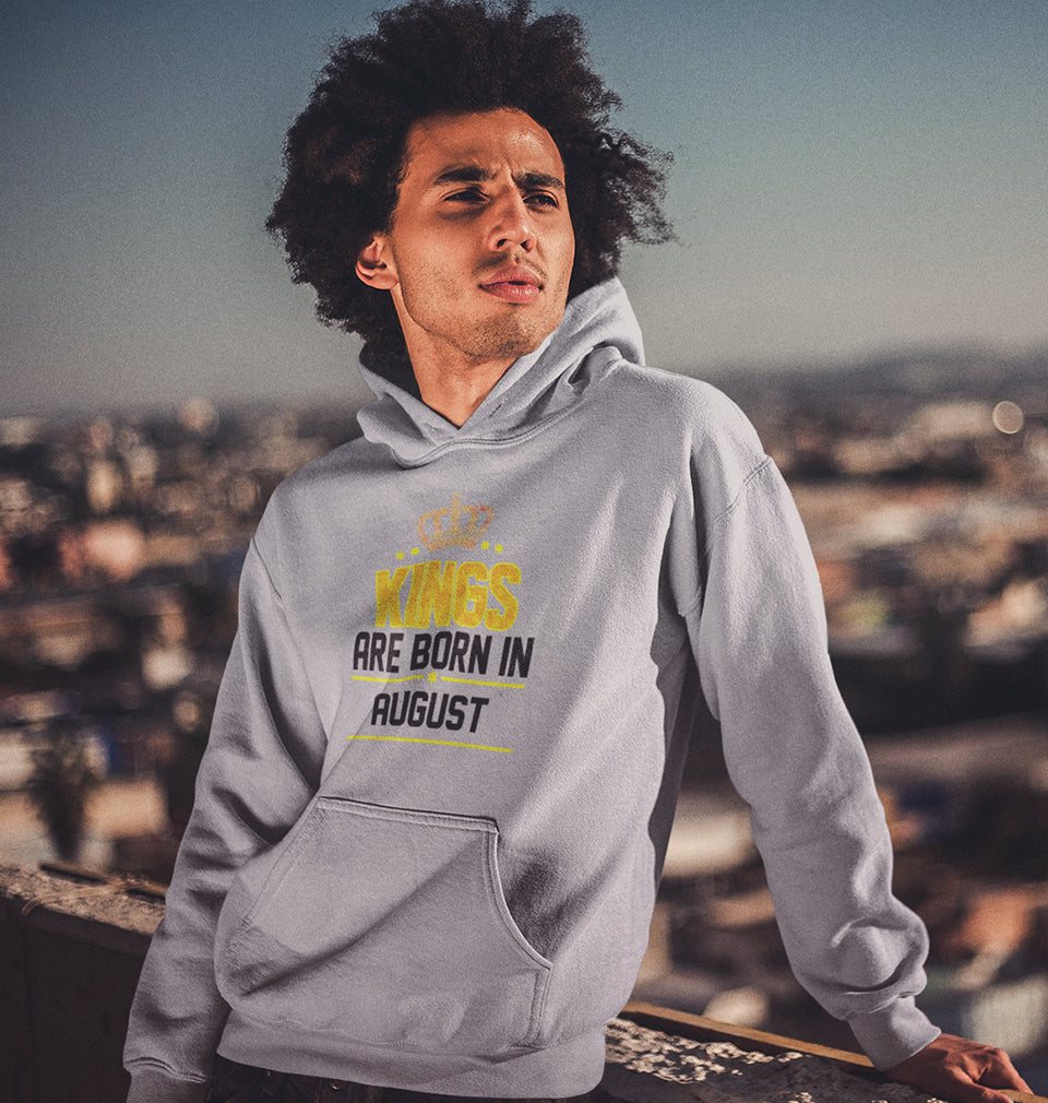 Kings Are Born In August Men Hoodies-KidsFashionVilla