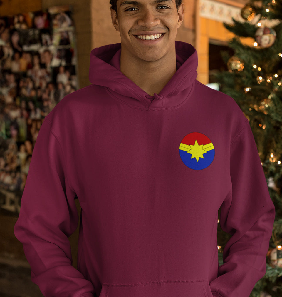 Captain marvel logo Men Hoodies-KidsFashionVilla