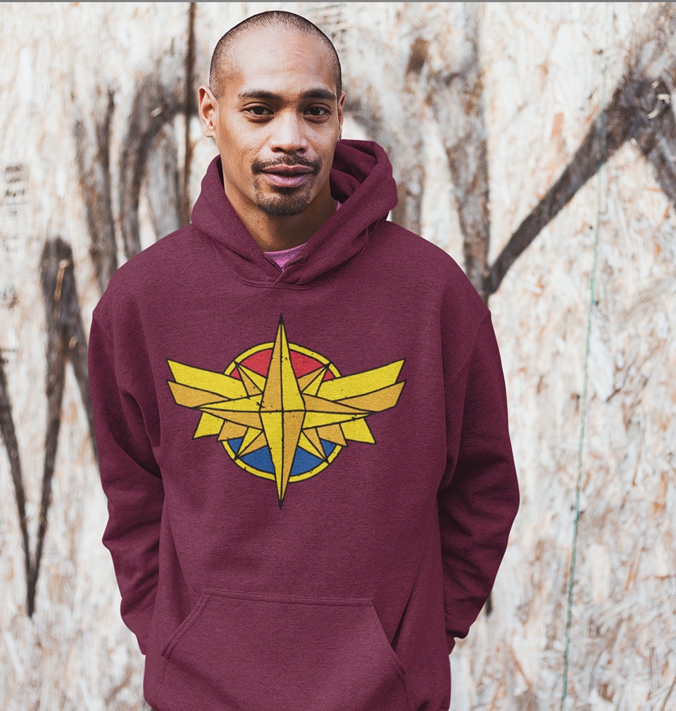 Captain Marvel Logo Men Hoodies-KidsFashionVilla
