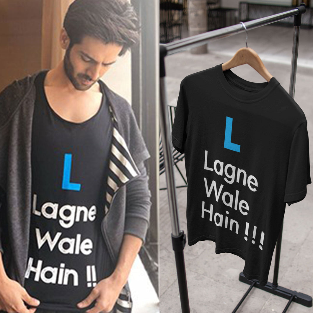 L Lagne Wale Hain Kartik Aryaan Celebrity T-shirt- KidsFashionVilla