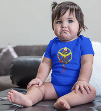 Load image into Gallery viewer, Captain Marvel Rompers for Baby Girl- KidsFashionVilla
