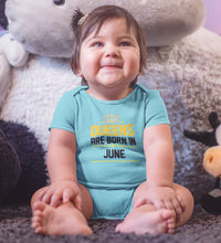 Load image into Gallery viewer, Queens Are Born In June Rompers for Baby Girl- KidsFashionVilla
