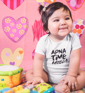 Apna Time Aayega Rompers for Baby Girl- KidsFashionVilla
