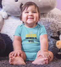 Load image into Gallery viewer, Queens Are Born In April Rompers for Baby Girl- KidsFashionVilla
