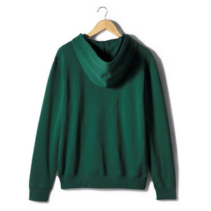Plain Dark Green Hoodie Sweatshirt -KidsFashionVilla