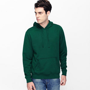 Plain Dark Green Hoodie Sweatshirt -KidsFashionVilla