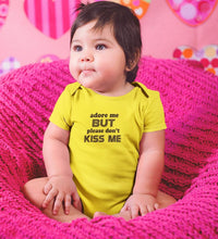 Load image into Gallery viewer, Adore Me But dont Kiss Me Rompers for Baby Girl- FunkyTradition FunkyTradition
