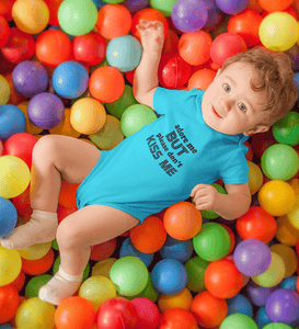 Adore me but please dont kiss me Rompers for Baby Boy- FunkyTradition FunkyTradition