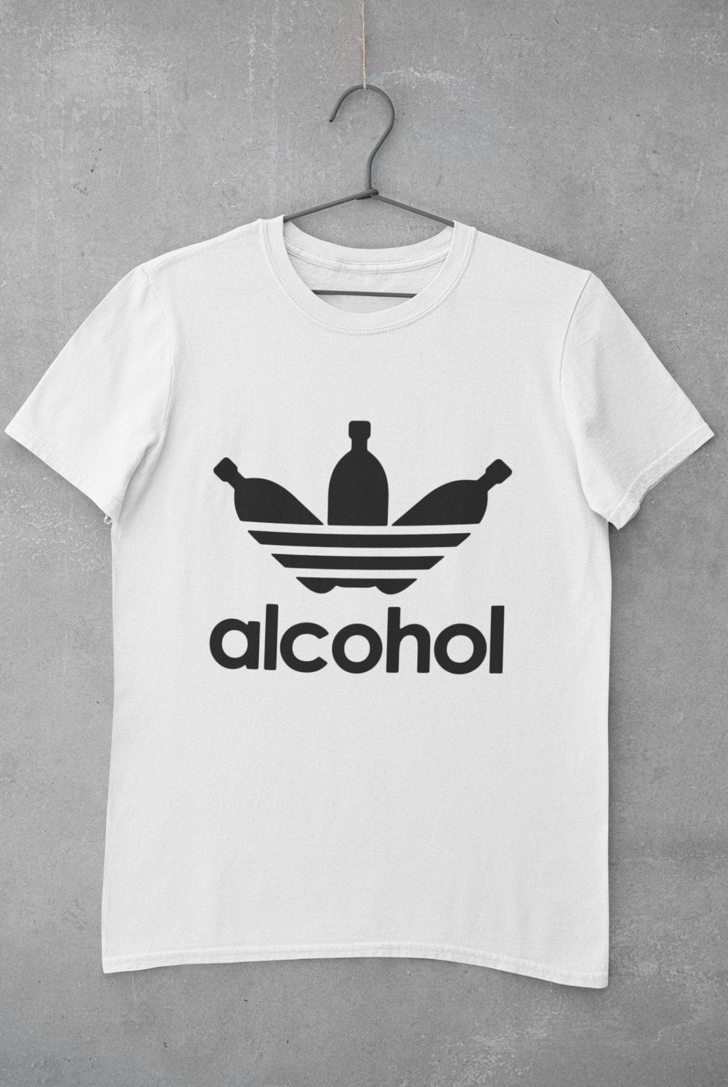 Alcohol Women Half Sleeves T-shirt- FunkyTeesClub - Funky Tees Club