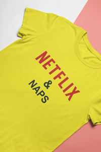 Netflix And Naps Shefali Jariwala Celebrity T-shirt- KidsFashionVilla
