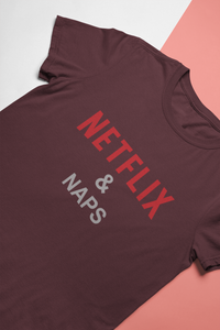 Netflix And Naps Shefali Jariwala Celebrity T-shirt- KidsFashionVilla