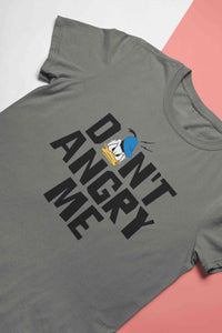 Dont Angry Me Funny Cartoon Women Half Sleeves T-shirt- KidsFashionVilla