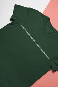 I Am A Better Person When I Am Tan And Holding A Margarita Women Half Sleeves T-shirt- KidsFashionVilla