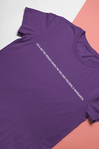 I Am A Better Person When I Am Tan And Holding A Margarita Women Half Sleeves T-shirt- KidsFashionVilla
