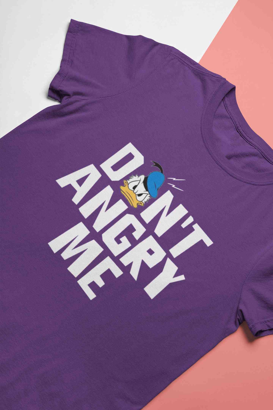 Dont Angry Me Funny Cartoon Women Half Sleeves T-shirt- KidsFashionVilla