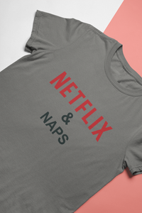 Netflix And Naps Shefali Jariwala Celebrity T-shirt- KidsFashionVilla
