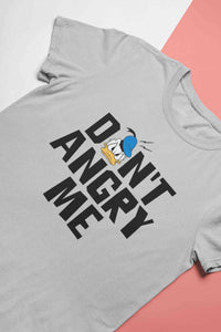 Dont Angry Me Funny Cartoon Women Half Sleeves T-shirt- KidsFashionVilla