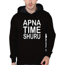 Load image into Gallery viewer, Apna Time Shuru Raees Black Hoodie Full sleeves-Funky Hoodies Hoodies FunkyTradition
