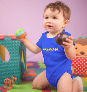 Aqua Man Rompers for Baby Boy- FunkyTradition FunkyTradition