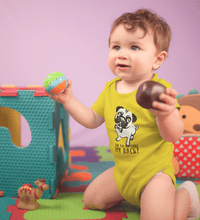 Load image into Gallery viewer, Are you watching my back PUG Dog Abstract Rompers for Baby Boy- FunkyTradition FunkyTradition
