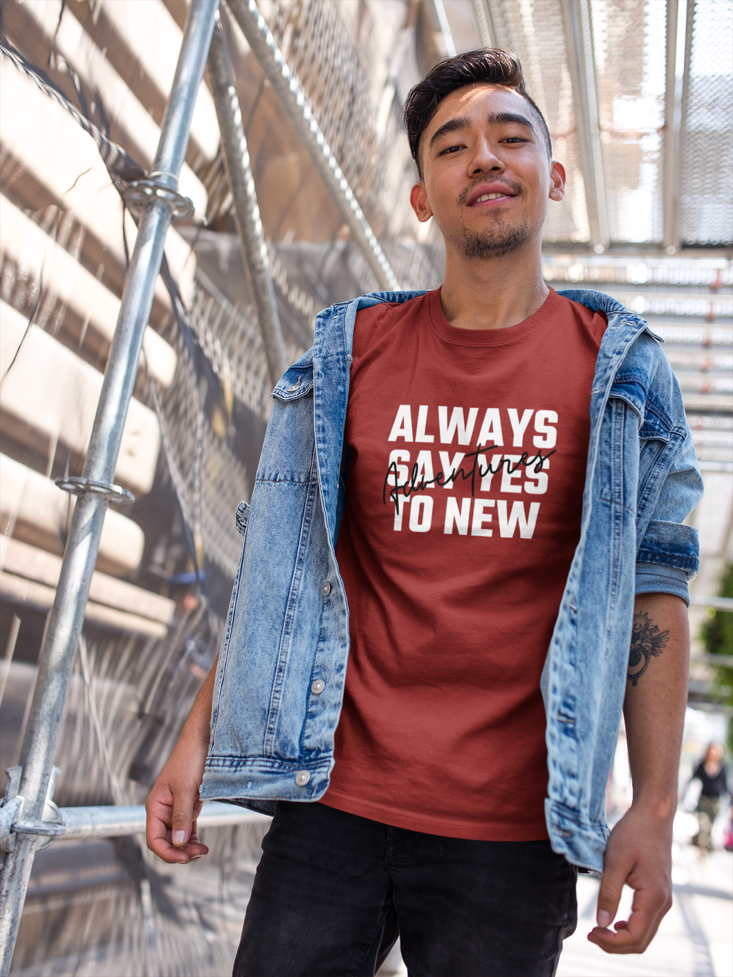 Always Say Yes Mens Half Sleeves T-shirt- KidsFashionVilla