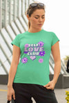 60s Inspired A Self Love Quote Women Half Sleeves T-shirt- KidsFashionVilla