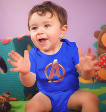 Load image into Gallery viewer, Avenger Logo Rompers for Baby Boy- FunkyTradition FunkyTradition
