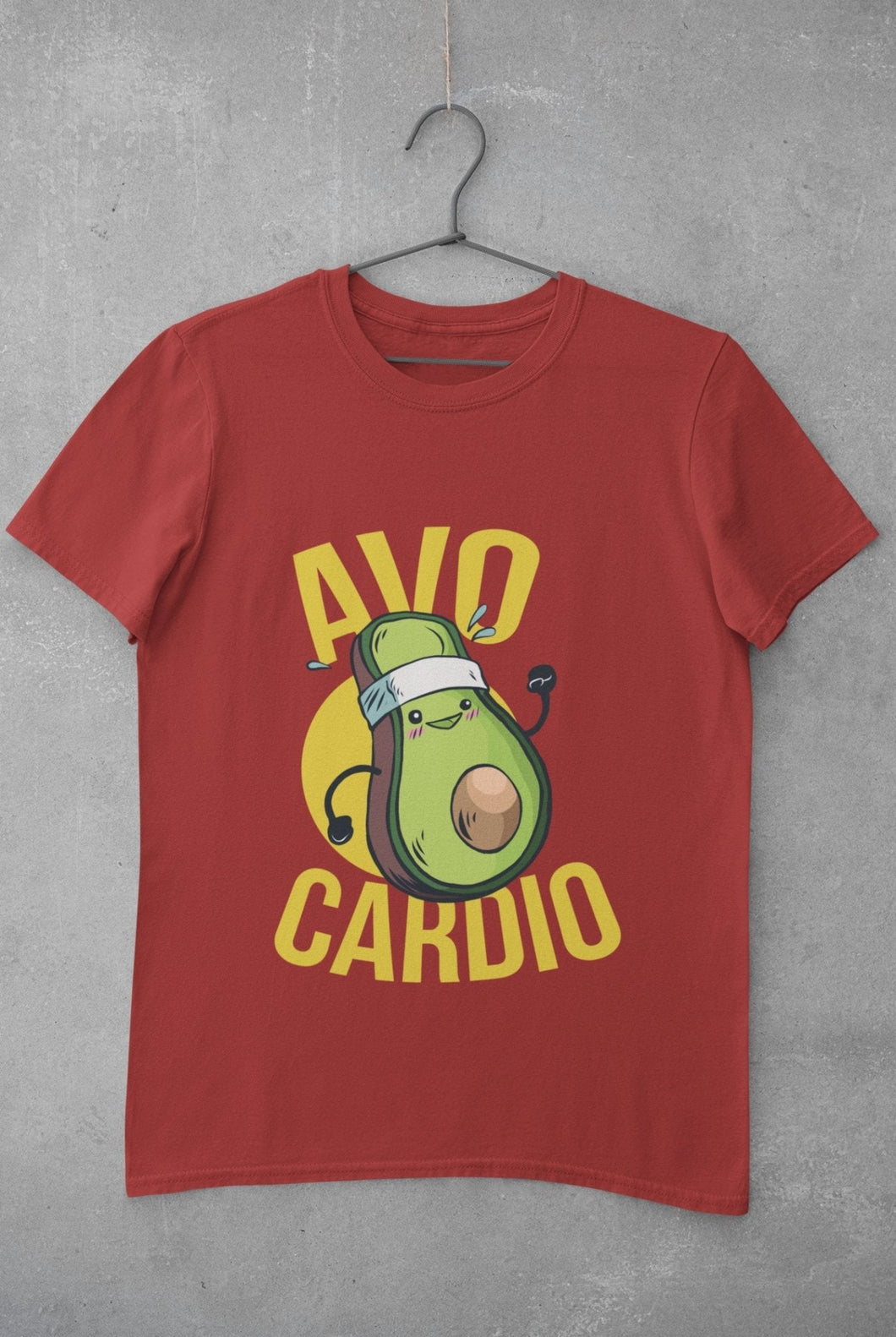 Avo Cardio Mens Half Sleeves T-shirt- FunkyTeesClub - Funky Tees Club
