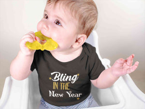 Bling In The New Year Rompers for Baby Boy- KidsFashionVilla